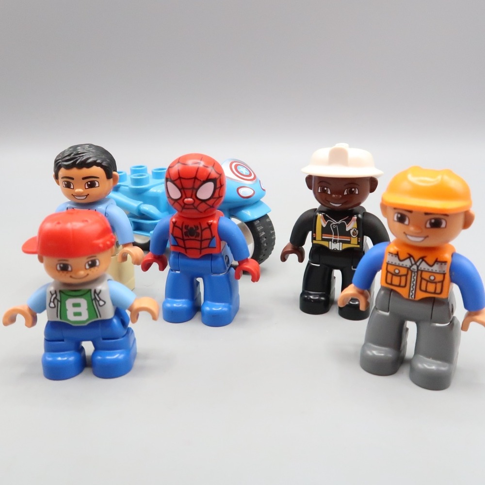 Lego Duplo Marvel‎ Spider-Man Construction Boy Motorcycle Minifigures Toy Lot